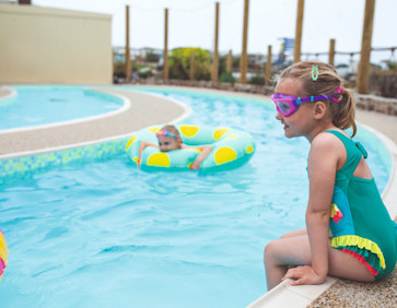 The lazy river at Perran Sands connects off the indoor pool