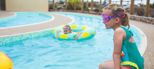 The lazy river at Perran Sands connects off the indoor pool