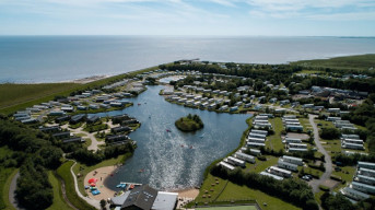 Drone view of Lakeland Holiday Park