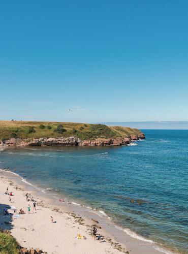 One of the two beaches accessed from Berwick Holiday Centre.