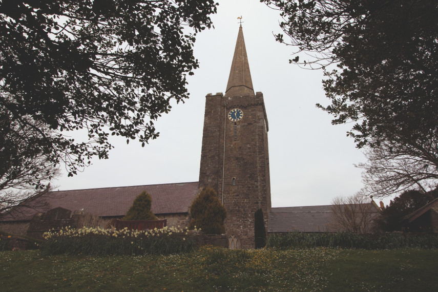 See the spire at St. Mary’s Church