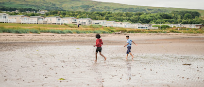 Barefoot on the sand