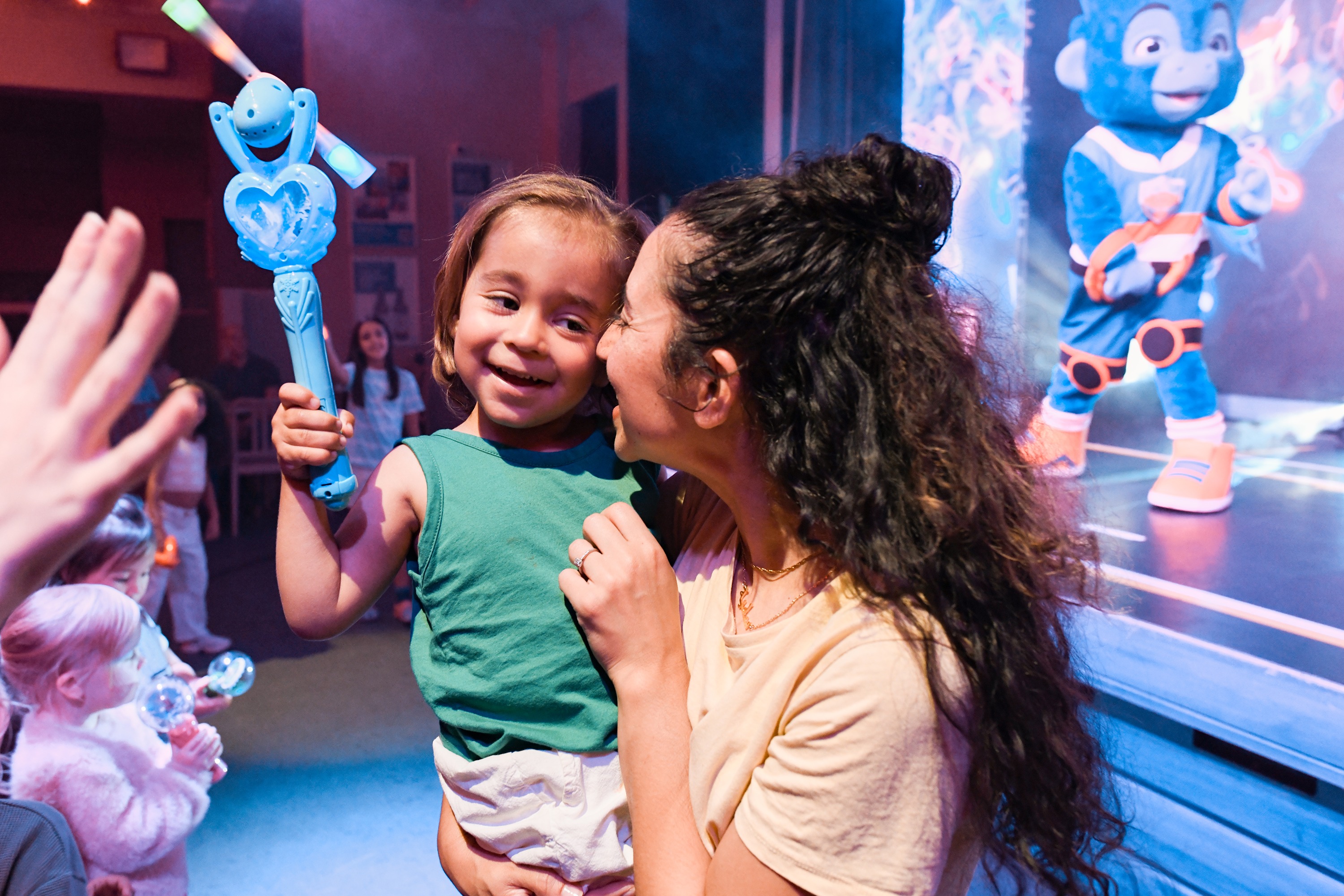 Child enjoying entertainment at Haven