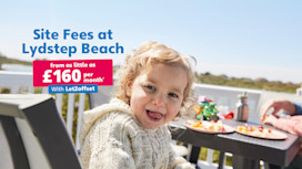 Site fees from £160 a month at Lydstep Beach with Let2offset. Terms apply