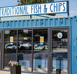 Pick up tasty fish and chips