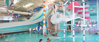One of the areas perfect for kids in the indoor pool