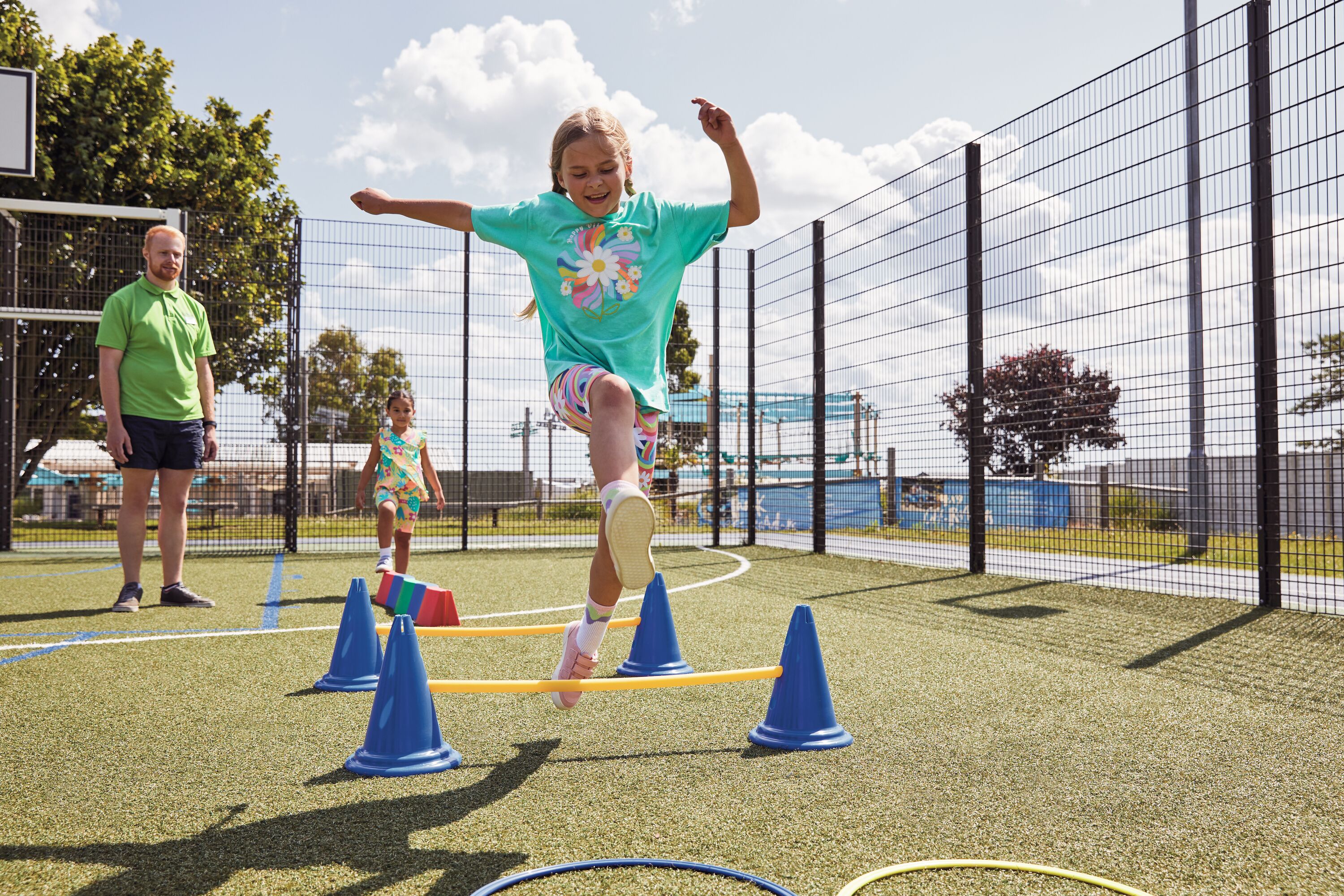 Children and their families enjoy the multi-sport Activikids sessions guided by Haven't activity leaders