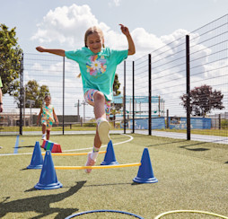 Children and their families enjoy the multi-sport Activikids sessions guided by Haven't activity leaders