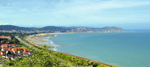 Colwyn Bay from above