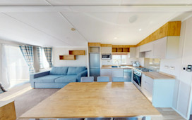 Representative image of a Gold air-conditioned caravan.
