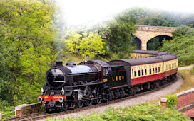 Train on North Yorkshire Moors Railway