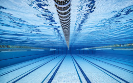 Swimming pool underwater