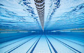 Swimming pool underwater