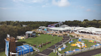 The view of the Adventure Village from above