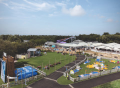 The view of the Adventure Village from above
