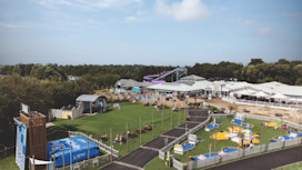 The view of the Adventure Village from above