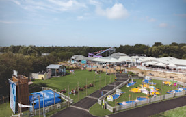 The view of the Adventure Village from above