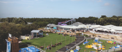 The view of the Adventure Village from above