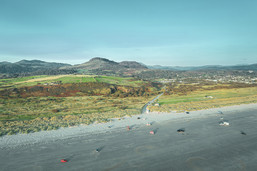 Aerial view of Morfa Bychan