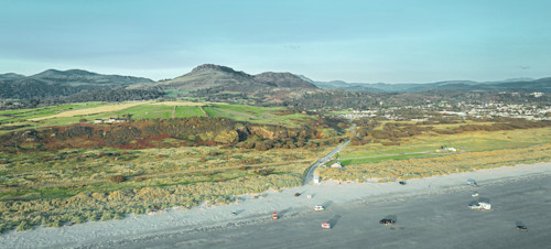 Aerial view of Morfa Bychan