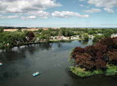 An image of one of the lakes at Haggerston Castle