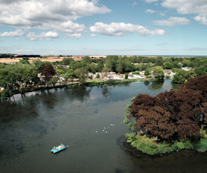 An image of one of the lakes at Haggerston Castle