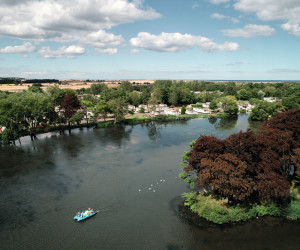 An image of one of the lakes at Haggerston Castle