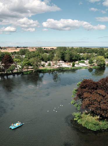 An image of one of the lakes at Haggerston Castle