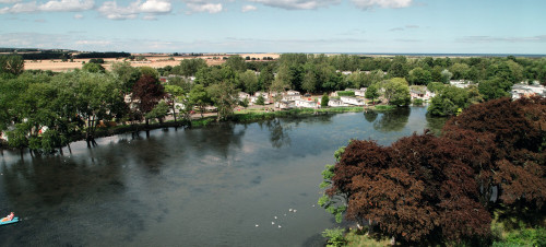 Haggerston Castle Holiday Park surrounds multiple lakes