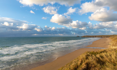 Beach view at Perran Sands