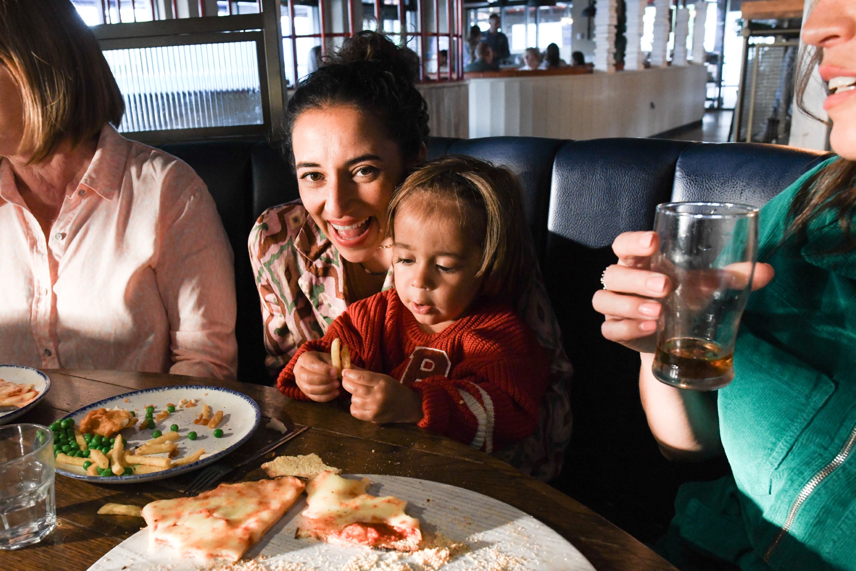 Family time at the restaurant