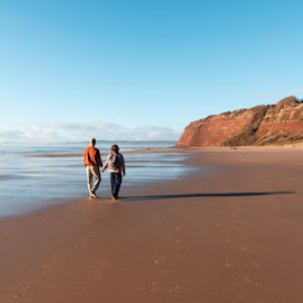 A sandy beach, right on your doorstep