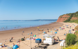 Direct beach access to Devon Cliffs