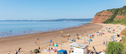 Direct beach access to Devon Cliffs