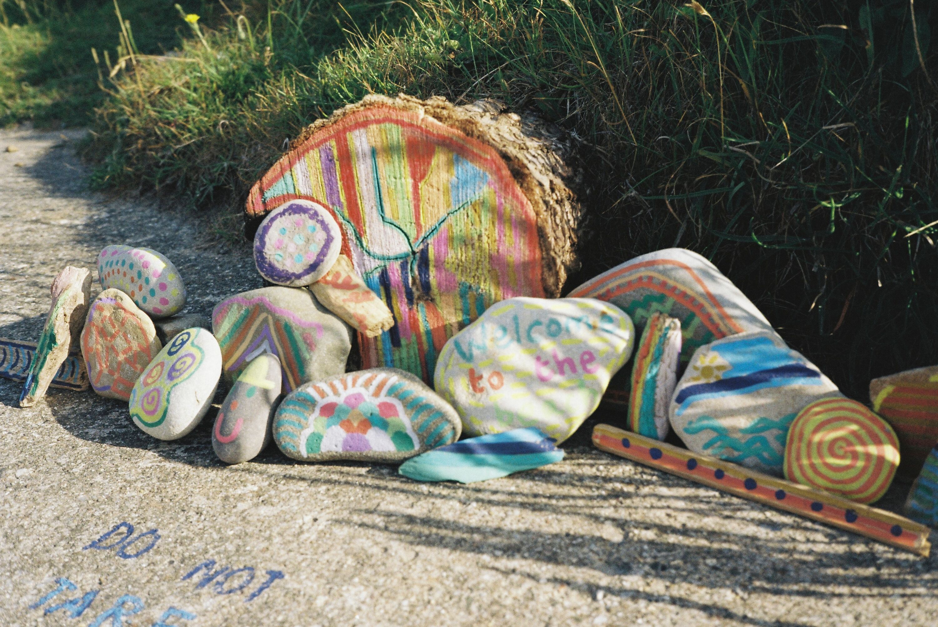 Pebble Art at Primrose Valley