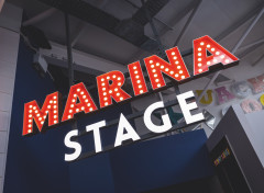 An example of a Marina Bar and Stage sign