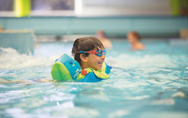 Splashing in the pool at Caister-on-Sea