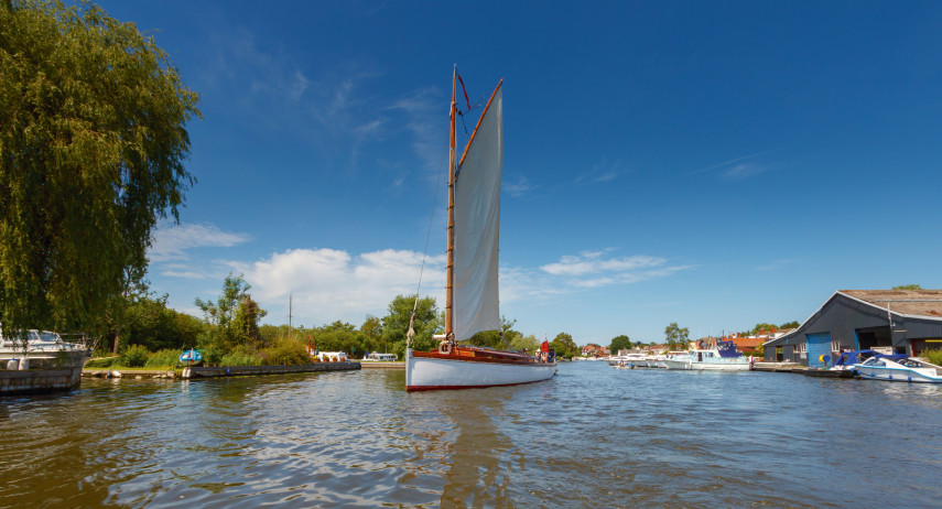 4. Explore the Broads by boat 