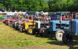 Tractors at a country festival.
