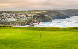 Perranporth Golf Club near Haven Perran Sands in Cornwall.