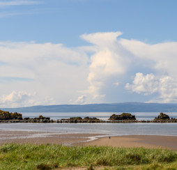 An image showing Maidens Beach in Ayrshire, Scotland