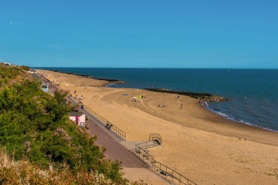 Clacton Beach in Essex, close to Haven's Orchards Holiday Village.