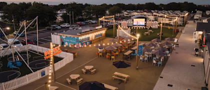 An image showing the piazza at Skegness Holiday Park