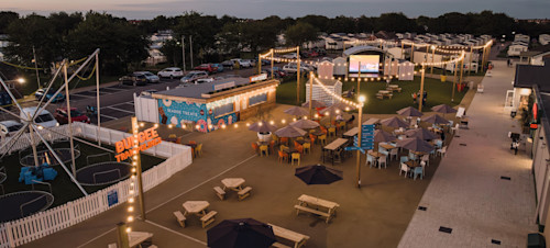 An image showing the piazza at Skegness Holiday Park