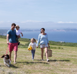 The clifftop walk at Blue Dolphin, Yorkshire