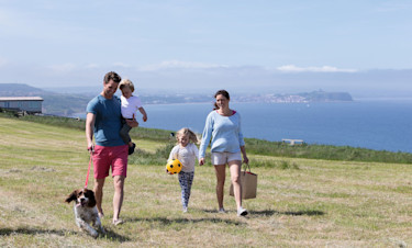 The clifftop walk at Blue Dolphin, Yorkshire