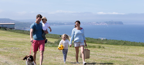 The clifftop walk at Blue Dolphin, Yorkshire