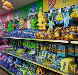 Well-stocked shelves at the Mini Market