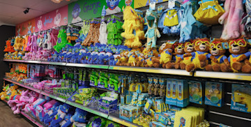 Well-stocked shelves at the Mini Market