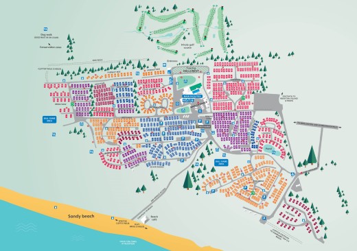 Map of Holiday Homes at Reighton Sands